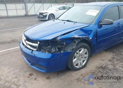 2013 Dodge Avenger Se V6 z USA, uszkodzony, nr VIN 1C3CDZAG1DN771842